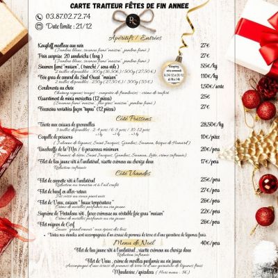 Image de Carte Traiteur Fêtes de fin d'année